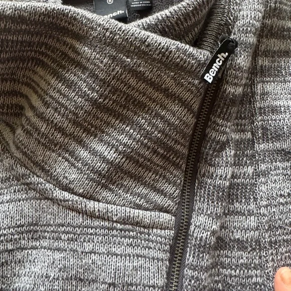 Bench Charcoal Patterned Zip-Up Jacket - Picture 10 of 12